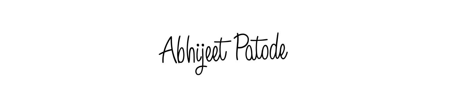 Also we have Abhijeet Patode name is the best signature style. Create professional handwritten signature collection using Angelique-Rose-font-FFP autograph style. Abhijeet Patode signature style 5 images and pictures png