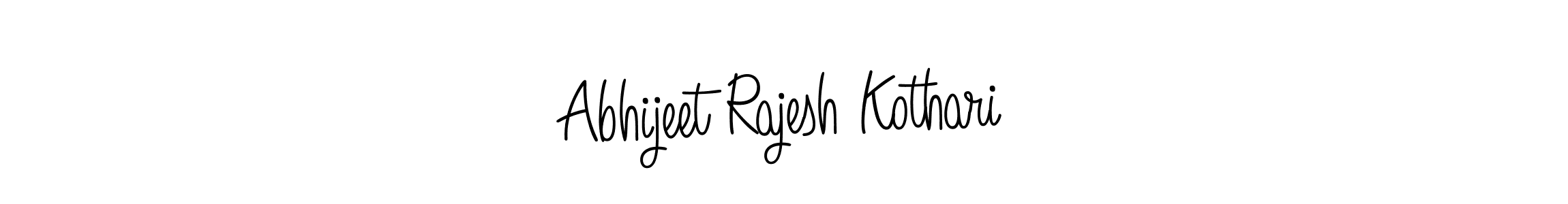 Use a signature maker to create a handwritten signature online. With this signature software, you can design (Angelique-Rose-font-FFP) your own signature for name Abhijeet Rajesh Kothari. Abhijeet Rajesh Kothari signature style 5 images and pictures png