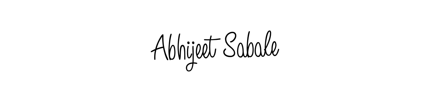 How to make Abhijeet Sabale name signature. Use Angelique-Rose-font-FFP style for creating short signs online. This is the latest handwritten sign. Abhijeet Sabale signature style 5 images and pictures png
