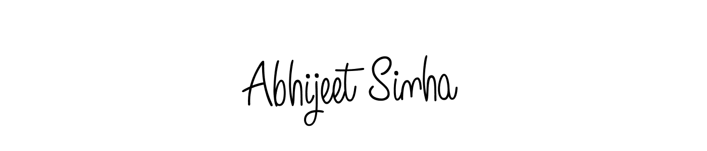 You should practise on your own different ways (Angelique-Rose-font-FFP) to write your name (Abhijeet Sinha) in signature. don't let someone else do it for you. Abhijeet Sinha signature style 5 images and pictures png