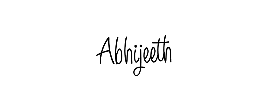 How to make Abhijeeth name signature. Use Angelique-Rose-font-FFP style for creating short signs online. This is the latest handwritten sign. Abhijeeth signature style 5 images and pictures png