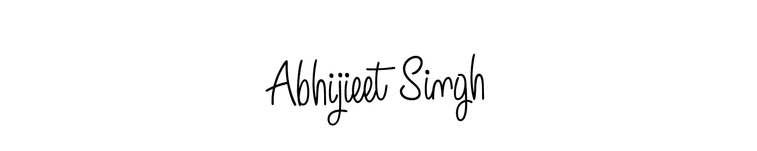 Make a beautiful signature design for name Abhijieet Singh. With this signature (Angelique-Rose-font-FFP) style, you can create a handwritten signature for free. Abhijieet Singh signature style 5 images and pictures png