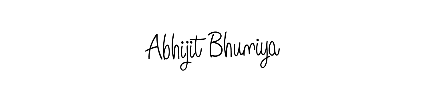 How to Draw Abhijit Bhuniya signature style? Angelique-Rose-font-FFP is a latest design signature styles for name Abhijit Bhuniya. Abhijit Bhuniya signature style 5 images and pictures png