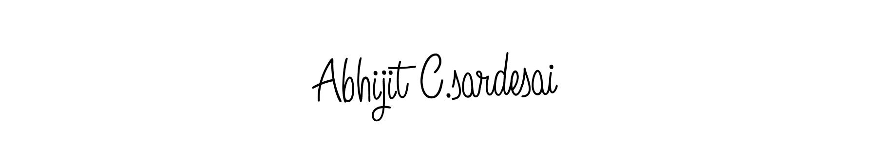 Use a signature maker to create a handwritten signature online. With this signature software, you can design (Angelique-Rose-font-FFP) your own signature for name Abhijit C.sardesai. Abhijit C.sardesai signature style 5 images and pictures png