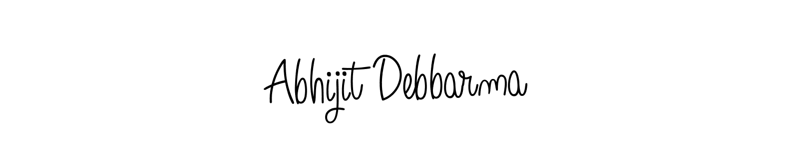 How to make Abhijit Debbarma name signature. Use Angelique-Rose-font-FFP style for creating short signs online. This is the latest handwritten sign. Abhijit Debbarma signature style 5 images and pictures png