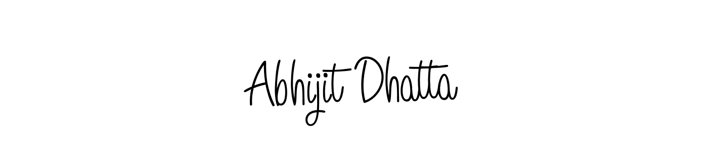 How to make Abhijit Dhatta name signature. Use Angelique-Rose-font-FFP style for creating short signs online. This is the latest handwritten sign. Abhijit Dhatta signature style 5 images and pictures png