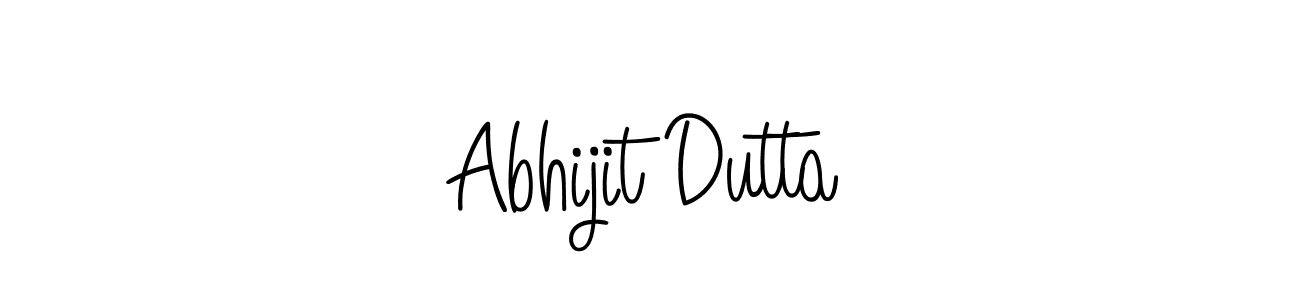 Design your own signature with our free online signature maker. With this signature software, you can create a handwritten (Angelique-Rose-font-FFP) signature for name Abhijit Dutta. Abhijit Dutta signature style 5 images and pictures png