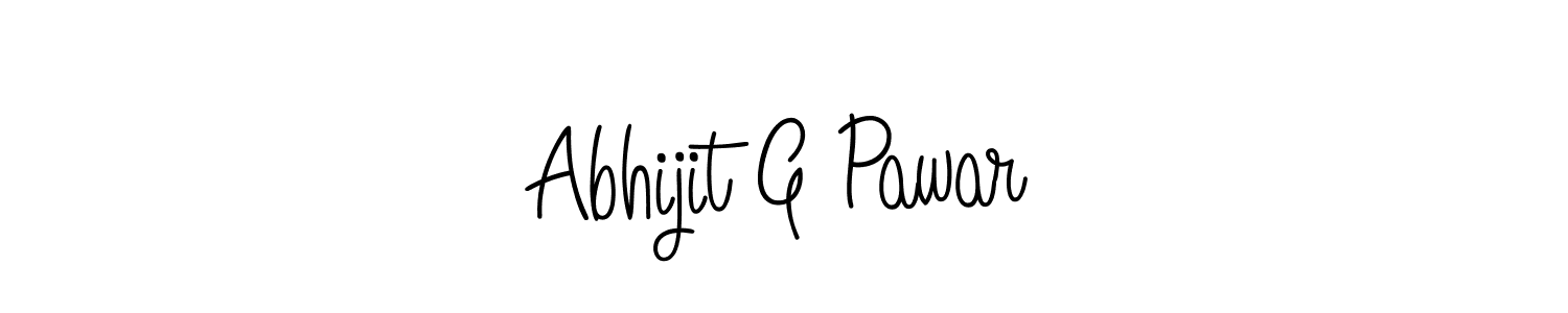 Create a beautiful signature design for name Abhijit G Pawar. With this signature (Angelique-Rose-font-FFP) fonts, you can make a handwritten signature for free. Abhijit G Pawar signature style 5 images and pictures png