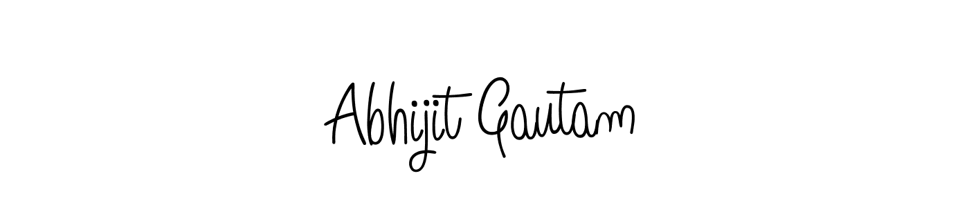 Create a beautiful signature design for name Abhijit Gautam. With this signature (Angelique-Rose-font-FFP) fonts, you can make a handwritten signature for free. Abhijit Gautam signature style 5 images and pictures png