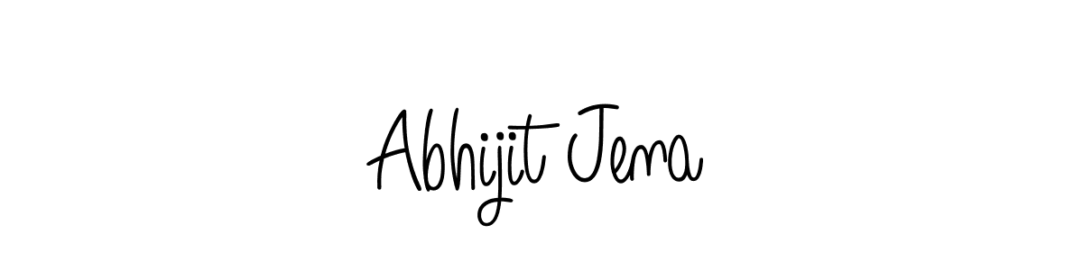 Design your own signature with our free online signature maker. With this signature software, you can create a handwritten (Angelique-Rose-font-FFP) signature for name Abhijit Jena. Abhijit Jena signature style 5 images and pictures png