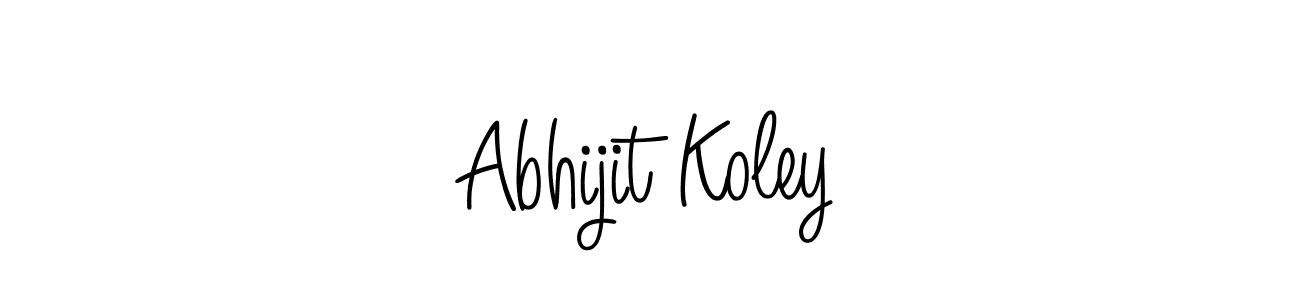 How to make Abhijit Koley signature? Angelique-Rose-font-FFP is a professional autograph style. Create handwritten signature for Abhijit Koley name. Abhijit Koley signature style 5 images and pictures png