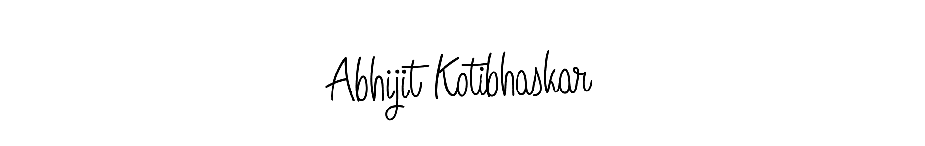 Use a signature maker to create a handwritten signature online. With this signature software, you can design (Angelique-Rose-font-FFP) your own signature for name Abhijit Kotibhaskar. Abhijit Kotibhaskar signature style 5 images and pictures png