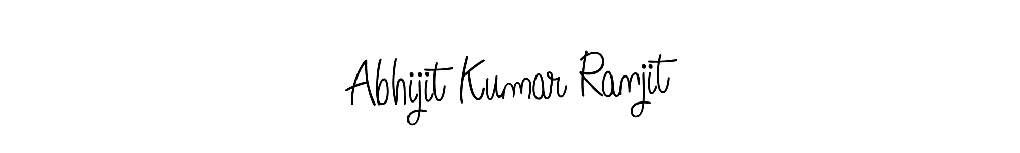 Use a signature maker to create a handwritten signature online. With this signature software, you can design (Angelique-Rose-font-FFP) your own signature for name Abhijit Kumar Ranjit. Abhijit Kumar Ranjit signature style 5 images and pictures png