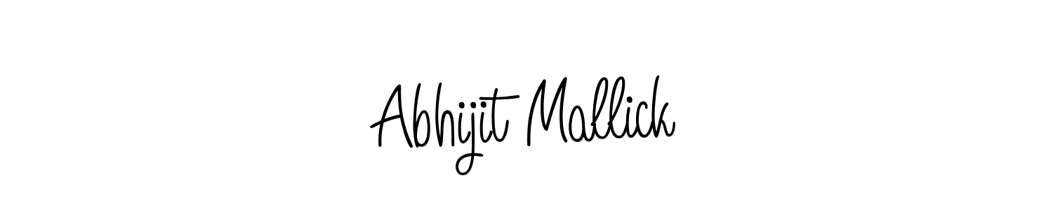 The best way (Angelique-Rose-font-FFP) to make a short signature is to pick only two or three words in your name. The name Abhijit Mallick include a total of six letters. For converting this name. Abhijit Mallick signature style 5 images and pictures png