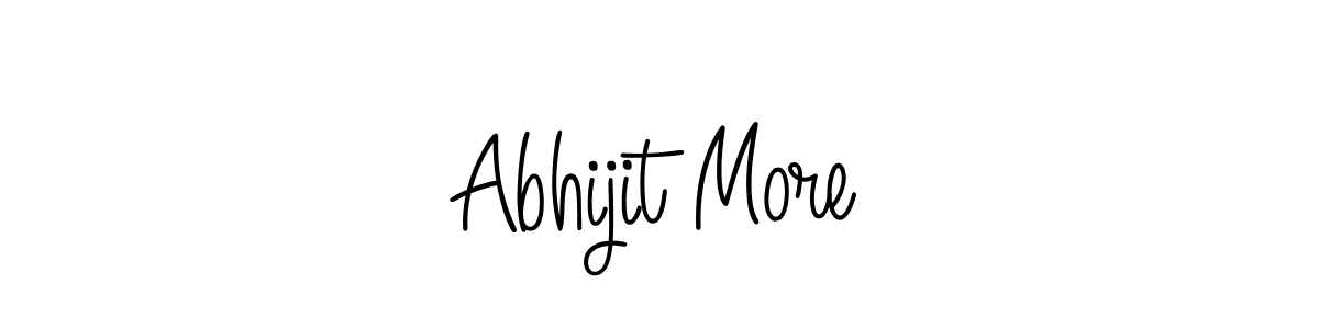 Design your own signature with our free online signature maker. With this signature software, you can create a handwritten (Angelique-Rose-font-FFP) signature for name Abhijit More. Abhijit More signature style 5 images and pictures png