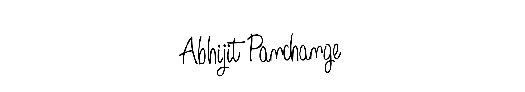 You should practise on your own different ways (Angelique-Rose-font-FFP) to write your name (Abhijit Panchange) in signature. don't let someone else do it for you. Abhijit Panchange signature style 5 images and pictures png