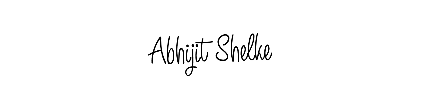 How to make Abhijit Shelke name signature. Use Angelique-Rose-font-FFP style for creating short signs online. This is the latest handwritten sign. Abhijit Shelke signature style 5 images and pictures png