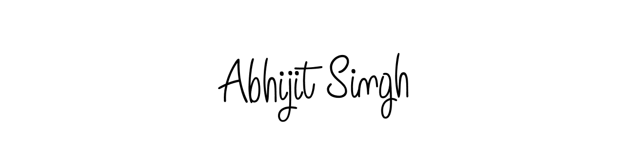 The best way (Angelique-Rose-font-FFP) to make a short signature is to pick only two or three words in your name. The name Abhijit Singh include a total of six letters. For converting this name. Abhijit Singh signature style 5 images and pictures png