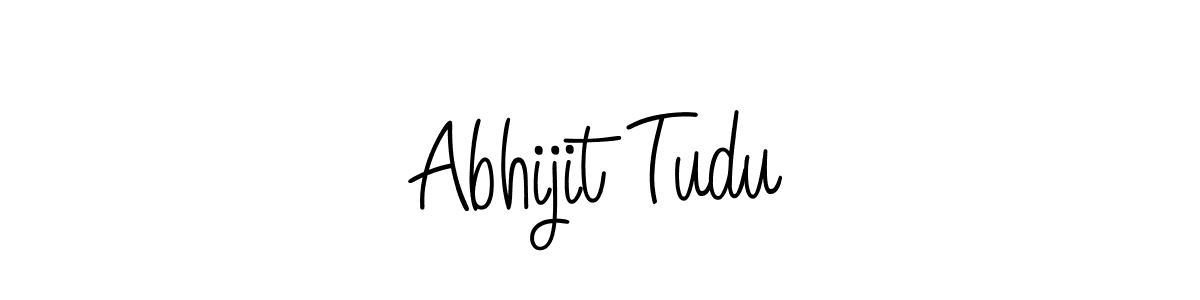 How to Draw Abhijit Tudu signature style? Angelique-Rose-font-FFP is a latest design signature styles for name Abhijit Tudu. Abhijit Tudu signature style 5 images and pictures png