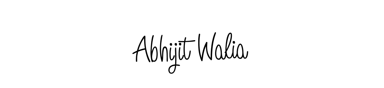 Design your own signature with our free online signature maker. With this signature software, you can create a handwritten (Angelique-Rose-font-FFP) signature for name Abhijit Walia. Abhijit Walia signature style 5 images and pictures png