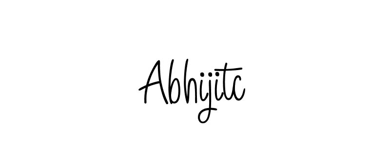 Use a signature maker to create a handwritten signature online. With this signature software, you can design (Angelique-Rose-font-FFP) your own signature for name Abhijitc. Abhijitc signature style 5 images and pictures png