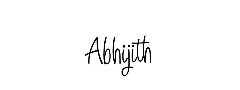 Make a beautiful signature design for name Abhijith. With this signature (Angelique-Rose-font-FFP) style, you can create a handwritten signature for free. Abhijith signature style 5 images and pictures png