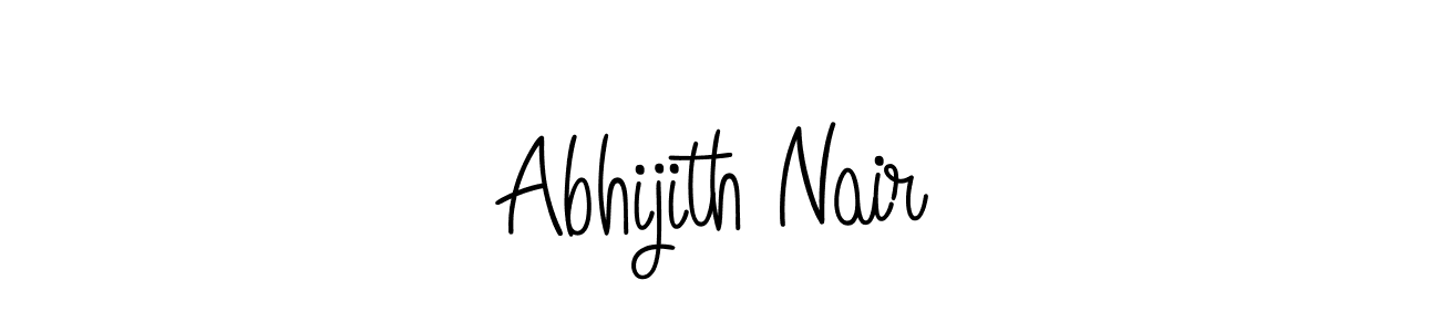 Design your own signature with our free online signature maker. With this signature software, you can create a handwritten (Angelique-Rose-font-FFP) signature for name Abhijith Nair. Abhijith Nair signature style 5 images and pictures png