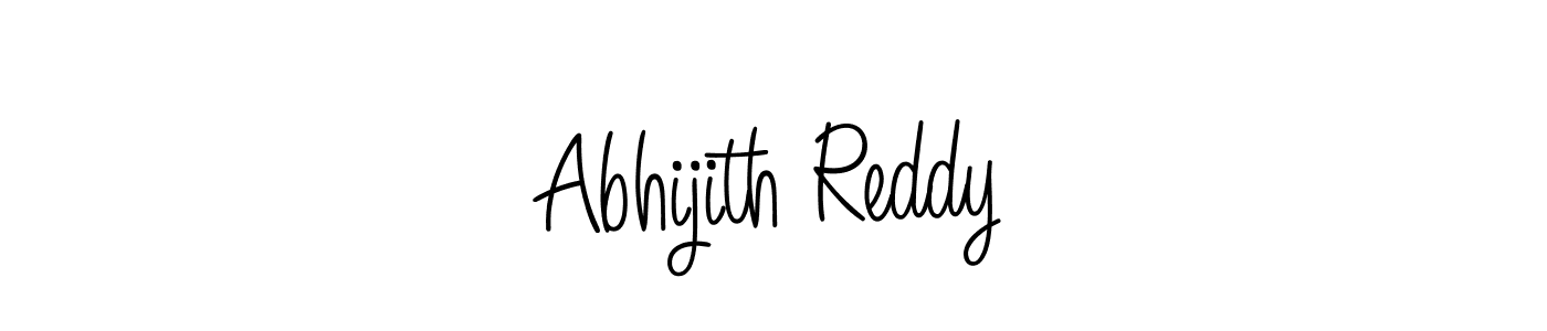 Design your own signature with our free online signature maker. With this signature software, you can create a handwritten (Angelique-Rose-font-FFP) signature for name Abhijith Reddy. Abhijith Reddy signature style 5 images and pictures png