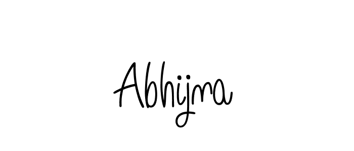 Design your own signature with our free online signature maker. With this signature software, you can create a handwritten (Angelique-Rose-font-FFP) signature for name Abhijna. Abhijna signature style 5 images and pictures png