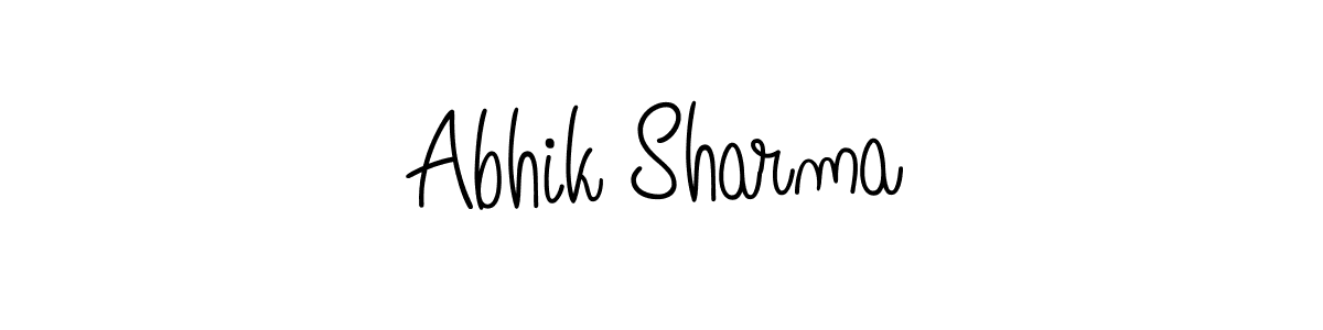 Once you've used our free online signature maker to create your best signature Angelique-Rose-font-FFP style, it's time to enjoy all of the benefits that Abhik Sharma name signing documents. Abhik Sharma signature style 5 images and pictures png