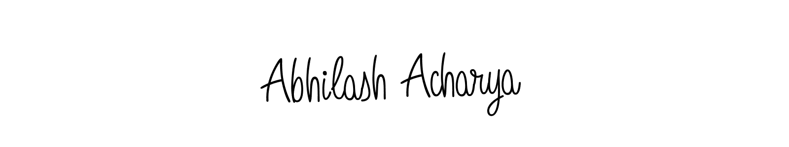 Create a beautiful signature design for name Abhilash Acharya. With this signature (Angelique-Rose-font-FFP) fonts, you can make a handwritten signature for free. Abhilash Acharya signature style 5 images and pictures png