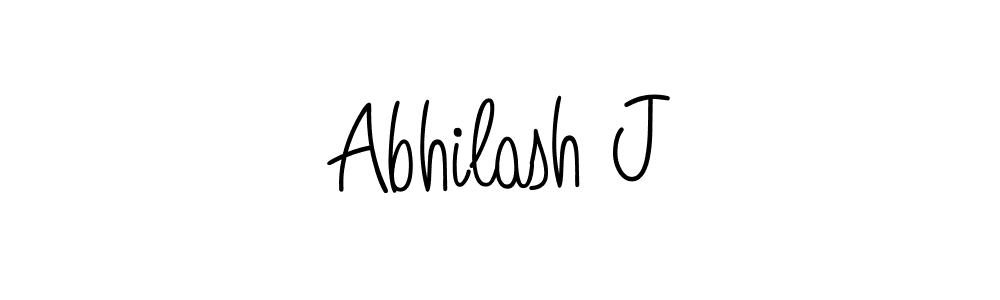 Design your own signature with our free online signature maker. With this signature software, you can create a handwritten (Angelique-Rose-font-FFP) signature for name Abhilash J. Abhilash J signature style 5 images and pictures png