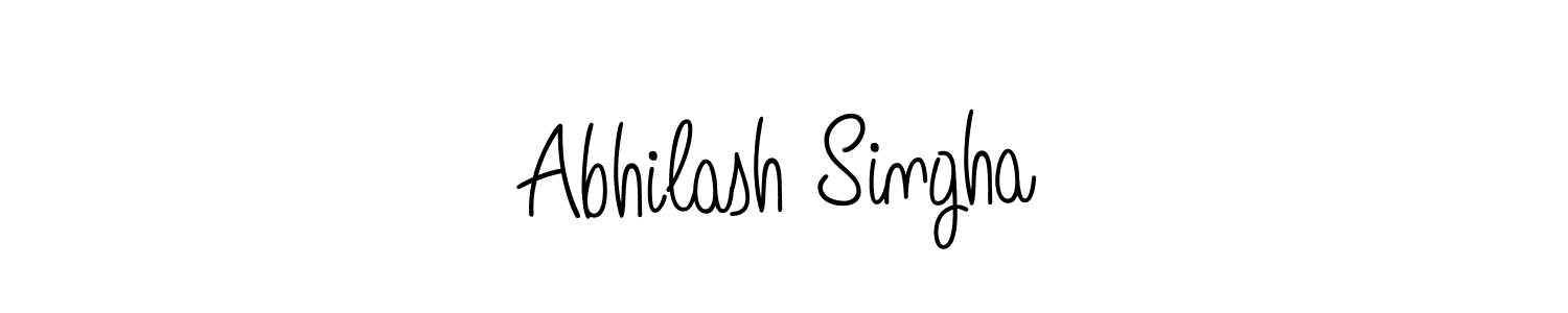 You should practise on your own different ways (Angelique-Rose-font-FFP) to write your name (Abhilash Singha) in signature. don't let someone else do it for you. Abhilash Singha signature style 5 images and pictures png