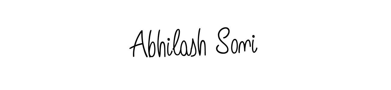 How to make Abhilash Soni signature? Angelique-Rose-font-FFP is a professional autograph style. Create handwritten signature for Abhilash Soni name. Abhilash Soni signature style 5 images and pictures png