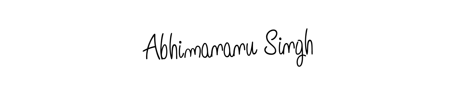 How to make Abhimananu Singh signature? Angelique-Rose-font-FFP is a professional autograph style. Create handwritten signature for Abhimananu Singh name. Abhimananu Singh signature style 5 images and pictures png