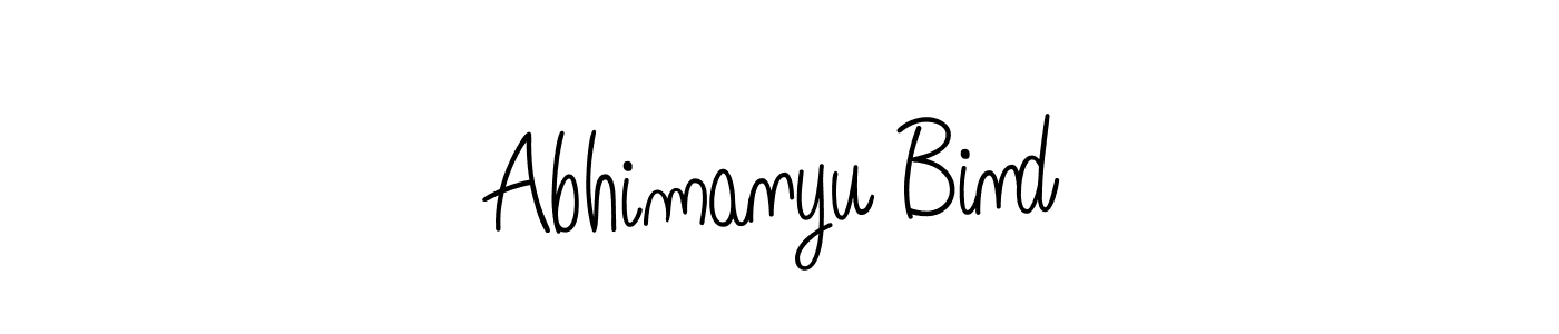 Also we have Abhimanyu Bind name is the best signature style. Create professional handwritten signature collection using Angelique-Rose-font-FFP autograph style. Abhimanyu Bind signature style 5 images and pictures png