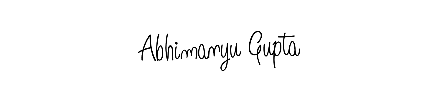 Once you've used our free online signature maker to create your best signature Angelique-Rose-font-FFP style, it's time to enjoy all of the benefits that Abhimanyu Gupta name signing documents. Abhimanyu Gupta signature style 5 images and pictures png