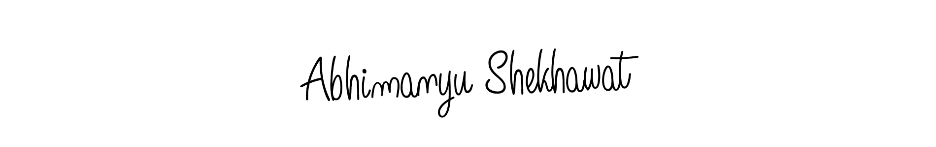 Use a signature maker to create a handwritten signature online. With this signature software, you can design (Angelique-Rose-font-FFP) your own signature for name Abhimanyu Shekhawat. Abhimanyu Shekhawat signature style 5 images and pictures png