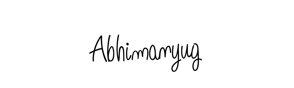 Make a beautiful signature design for name Abhimanyug. With this signature (Angelique-Rose-font-FFP) style, you can create a handwritten signature for free. Abhimanyug signature style 5 images and pictures png