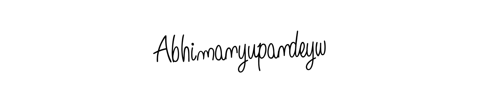 Make a short Abhimanyupandeyw signature style. Manage your documents anywhere anytime using Angelique-Rose-font-FFP. Create and add eSignatures, submit forms, share and send files easily. Abhimanyupandeyw signature style 5 images and pictures png