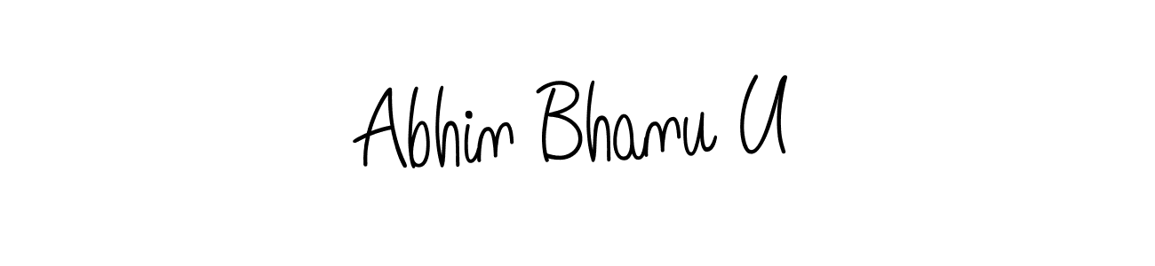 Here are the top 10 professional signature styles for the name Abhin Bhanu U. These are the best autograph styles you can use for your name. Abhin Bhanu U signature style 5 images and pictures png