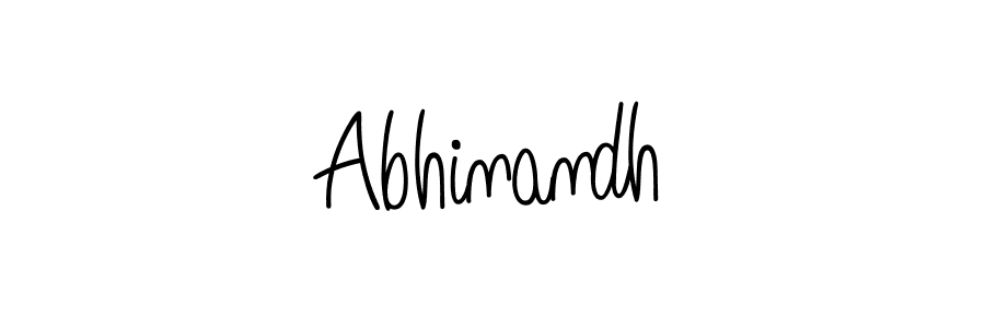 Use a signature maker to create a handwritten signature online. With this signature software, you can design (Angelique-Rose-font-FFP) your own signature for name Abhinandh. Abhinandh signature style 5 images and pictures png