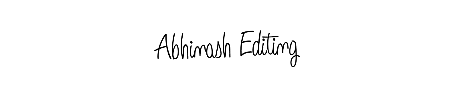 Use a signature maker to create a handwritten signature online. With this signature software, you can design (Angelique-Rose-font-FFP) your own signature for name Abhinash Editing. Abhinash Editing signature style 5 images and pictures png