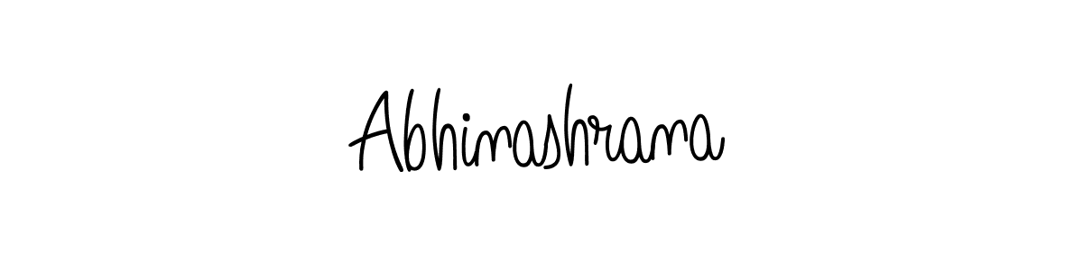 Make a beautiful signature design for name Abhinashrana. With this signature (Angelique-Rose-font-FFP) style, you can create a handwritten signature for free. Abhinashrana signature style 5 images and pictures png