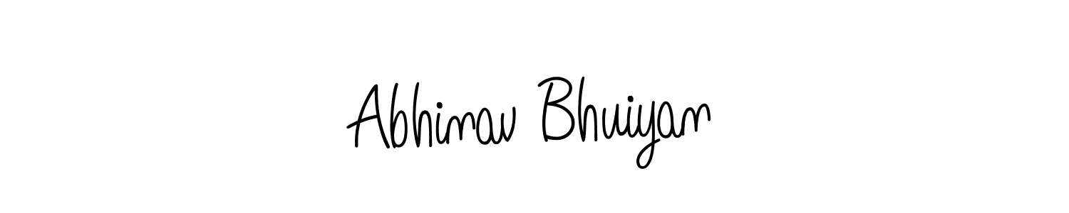 How to make Abhinav Bhuiyan name signature. Use Angelique-Rose-font-FFP style for creating short signs online. This is the latest handwritten sign. Abhinav Bhuiyan signature style 5 images and pictures png
