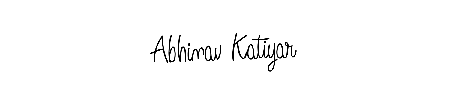 Design your own signature with our free online signature maker. With this signature software, you can create a handwritten (Angelique-Rose-font-FFP) signature for name Abhinav Katiyar. Abhinav Katiyar signature style 5 images and pictures png