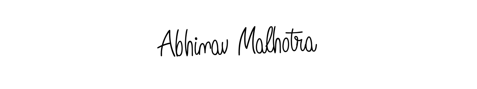 Make a beautiful signature design for name Abhinav Malhotra. With this signature (Angelique-Rose-font-FFP) style, you can create a handwritten signature for free. Abhinav Malhotra signature style 5 images and pictures png