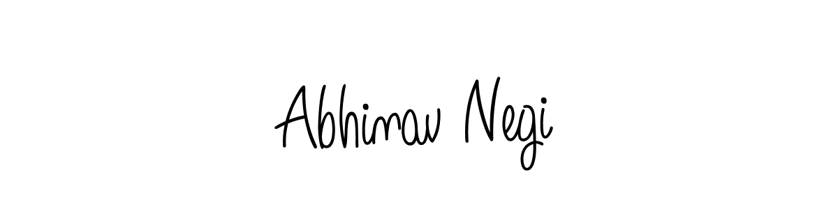 You should practise on your own different ways (Angelique-Rose-font-FFP) to write your name (Abhinav Negi) in signature. don't let someone else do it for you. Abhinav Negi signature style 5 images and pictures png