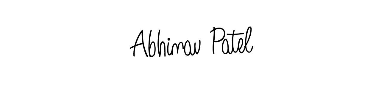 How to make Abhinav Patel name signature. Use Angelique-Rose-font-FFP style for creating short signs online. This is the latest handwritten sign. Abhinav Patel signature style 5 images and pictures png