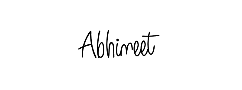 Create a beautiful signature design for name Abhineet. With this signature (Angelique-Rose-font-FFP) fonts, you can make a handwritten signature for free. Abhineet signature style 5 images and pictures png